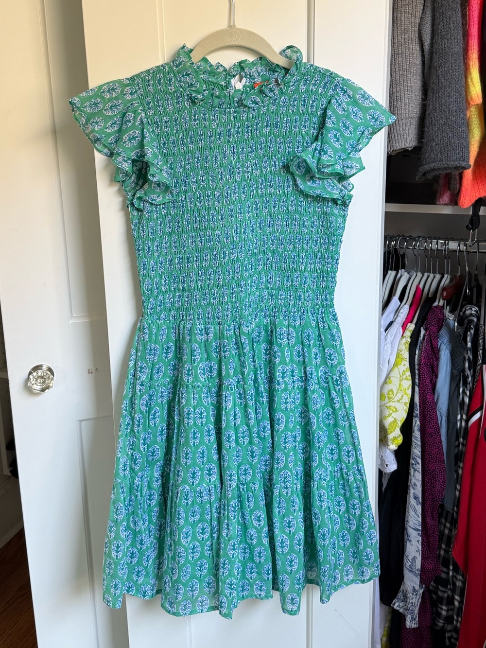 Oliphant Flirty Short Dress in Lisbon Green